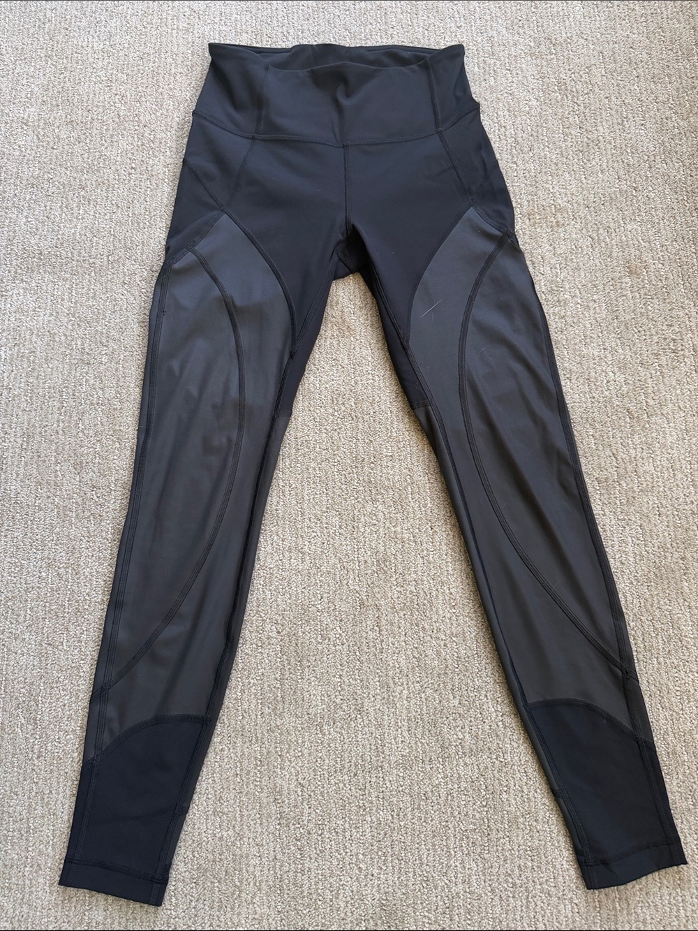 High-Waist Black Lululemon Leggings Size 6